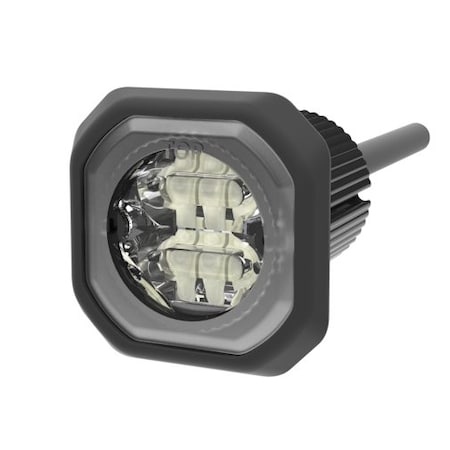 Ecco DIRECTIONAL LED SINGLE COLOR FLUSH MOUNT 69 FLASH PATTERNS 12-24VDC AMBER/WHITE ED9040AW